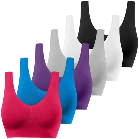 Women's Multi-Pack Seamless Sports Bras SHREEHUBWomen's Multi-Pack Seamless Sports Bras Women's Multi-Pack Seamless Sports Bras My Store