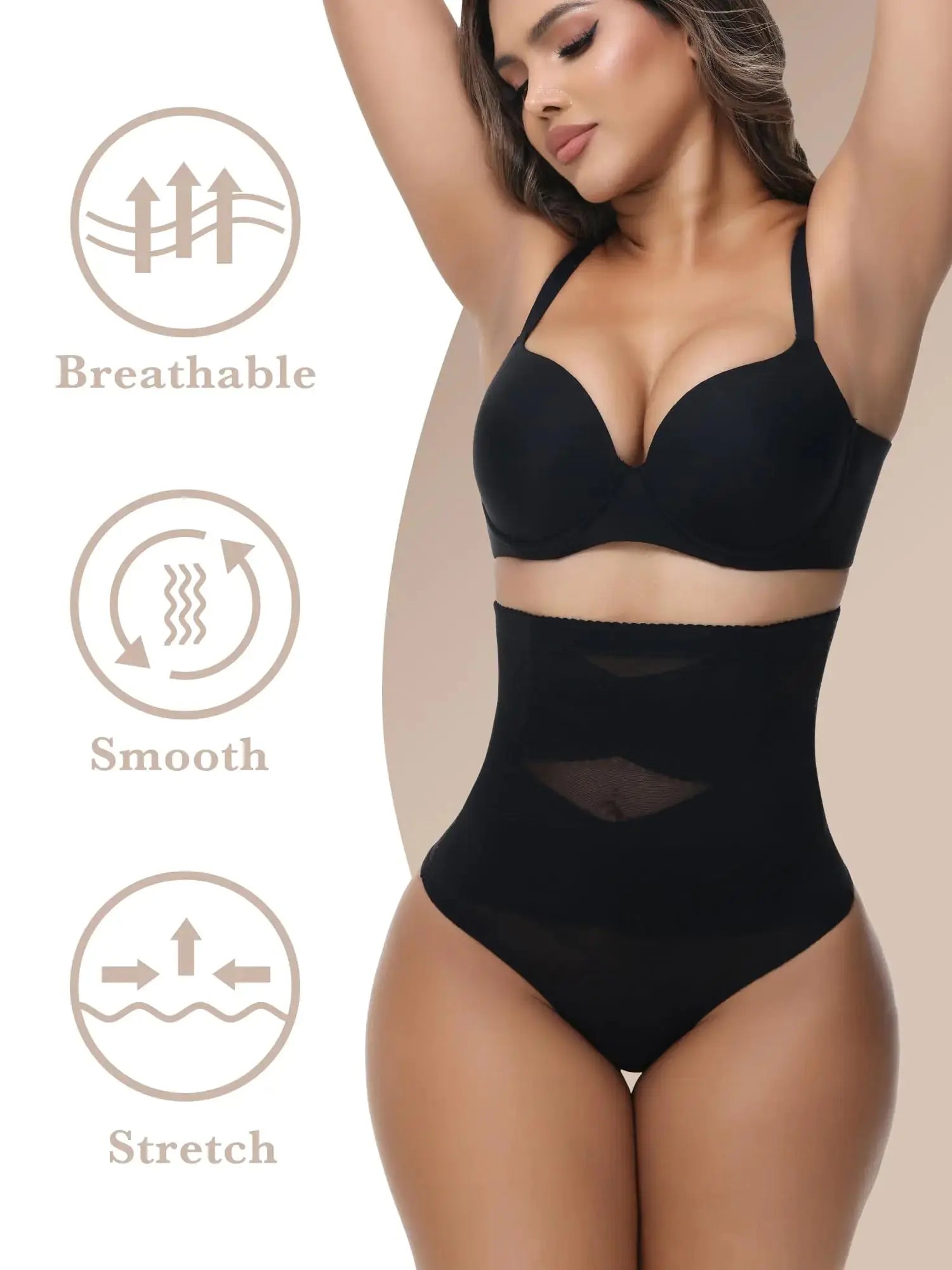 Shapewear Tummy Control Thong For Women High Waisted Underwear Seamless Girdle Body Shaper Panties Black Small SHREEHUBShapewear Tummy Control Thong For Women High Waisted Underwear Seamless Girdle Body Shaper Panties Black Small Shapewear Tummy Control Thong For Women High Waisted Underwear Seamless Girdle Body Shaper Panties Black Small My Store